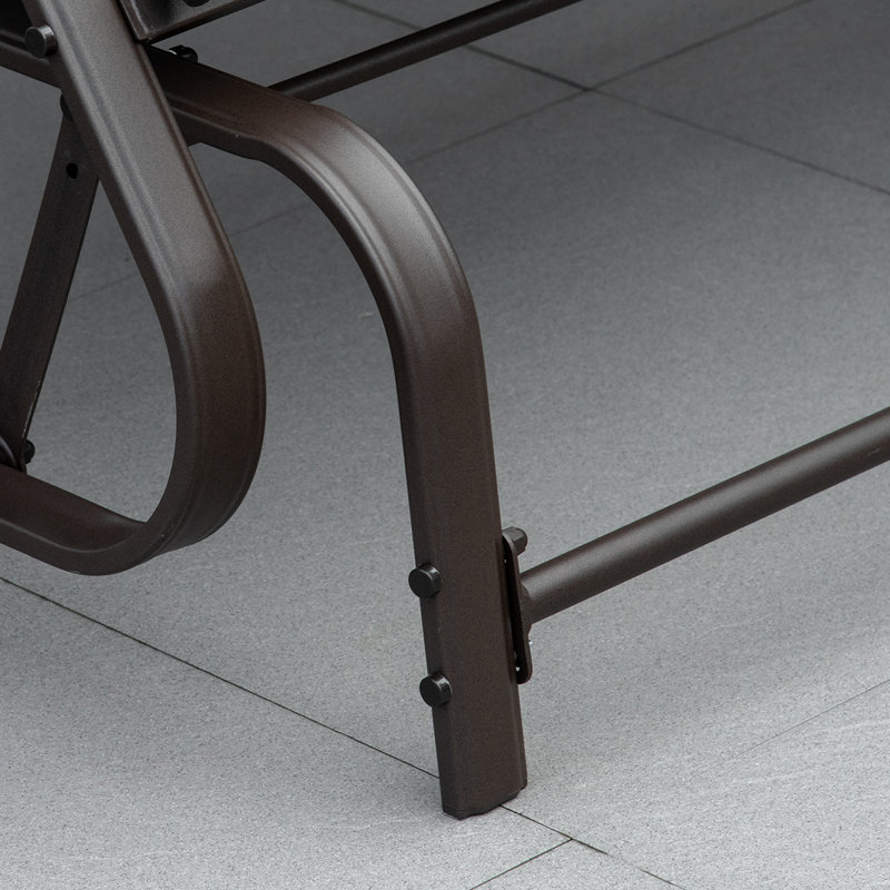 Chaise berçante d'extérieur en métal