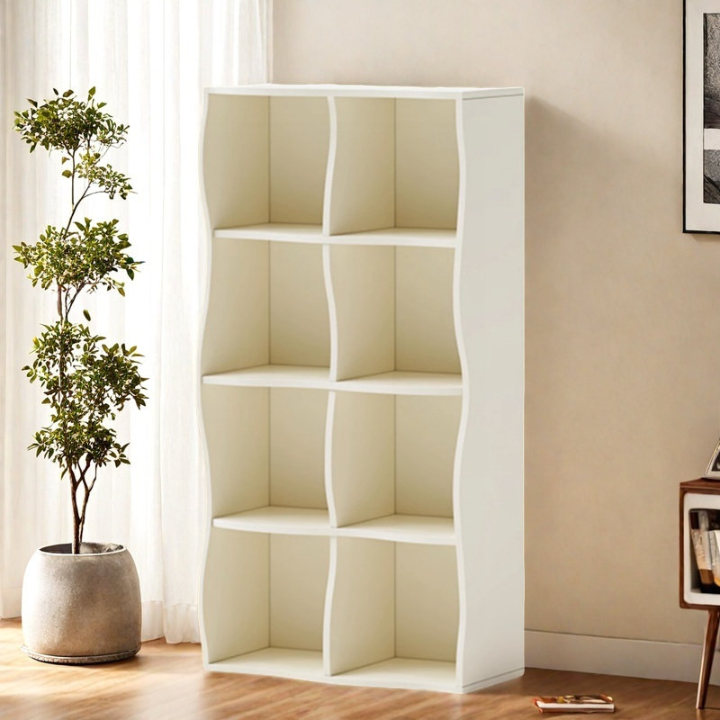 High-quality and practical bookcase, White