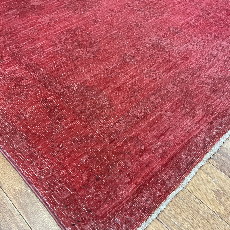 Tapis en laine Oushak fait à la main surteint