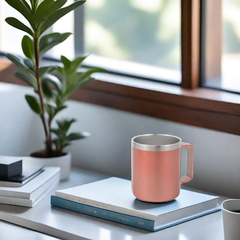 Tasse à café en acier inoxydable 14 oz avec couvercle en vrac 14 oz