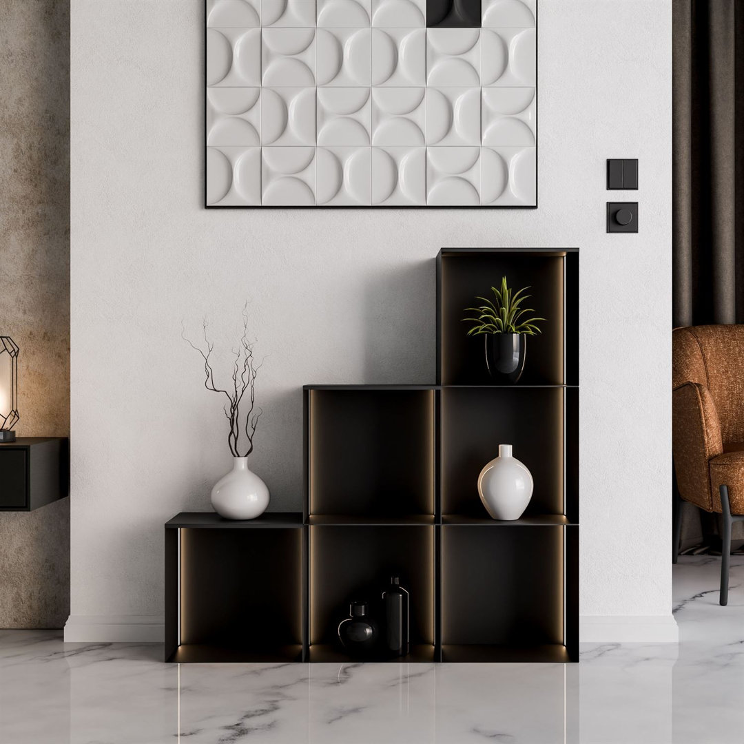 99cm H x 99cm W Metal Bookcase