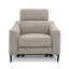 Fauteuil inclinable électrique de 37 pouces Reno Lin, similicuir gris coussiné