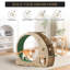 4-in-1 Cat Running Wheel with Scratching Pad and Play Tower, Large Quiet Exercise Wheel for Indoor Cats
