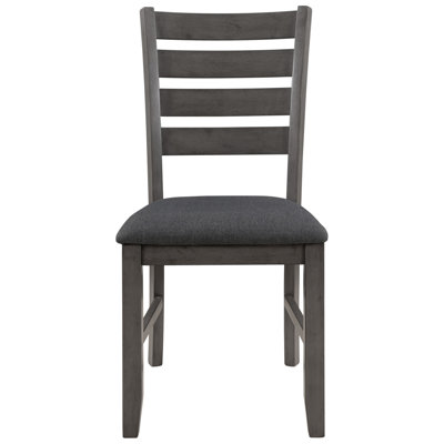 Table de salle à manger et chaises avec banc, ensemble de salle à manger en bois rustique de Trexm (gris)