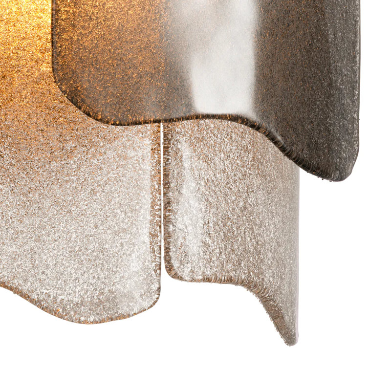 Wall Lamp Asinara Clear Textured Glass