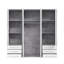 Minija 4 Door Manufactured Wood Wardrobe