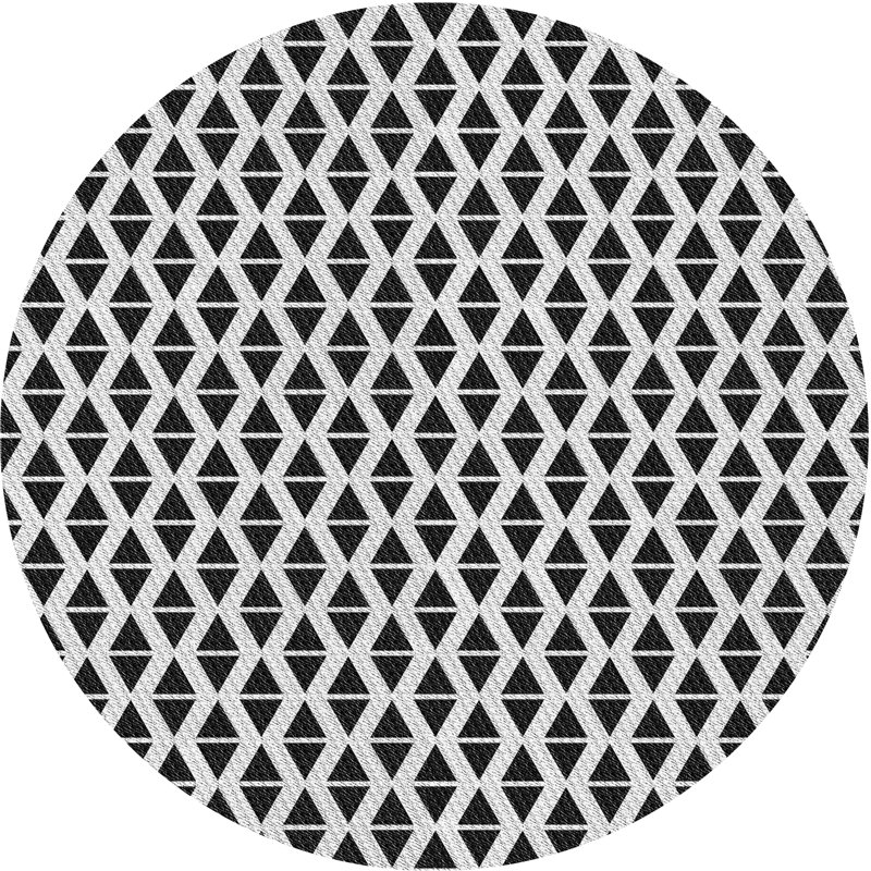 Ryans Geometric Indoor Rug, Round 5'