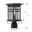Luminaire extérieur en verre transparent