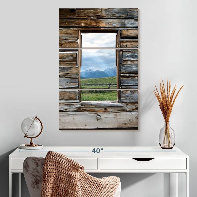 Alvord fenêtre à Grand Teton, H 32 po x l 20 po