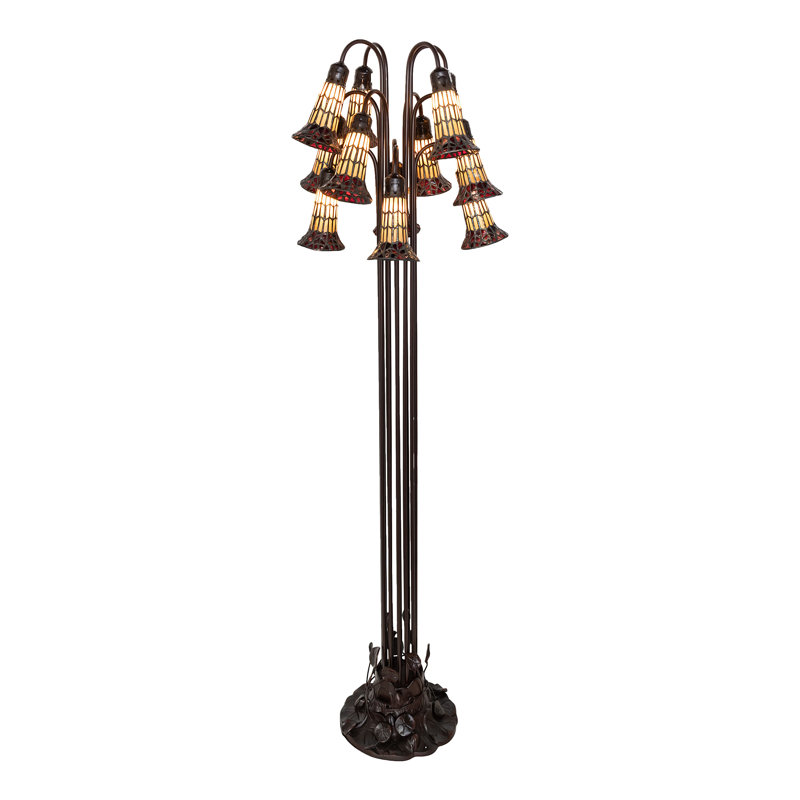 Bueche Tree Floor Lamp, Red/Amber