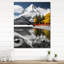 Canada beau paysage noir II - horloges murales Canada-99630218