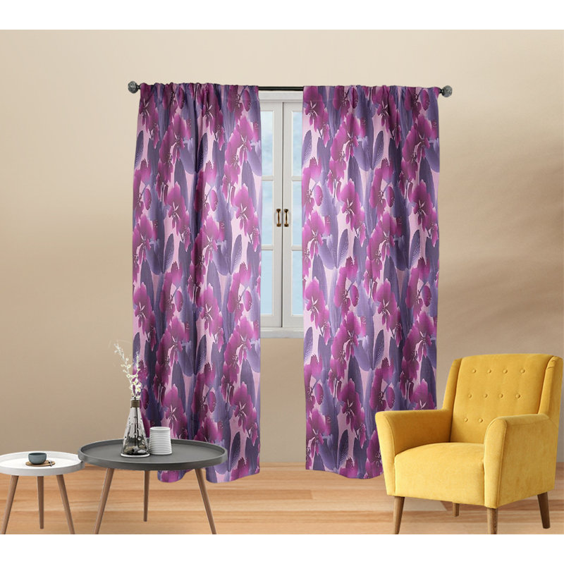 Rideau en polyester, L 52 po x L 84 po