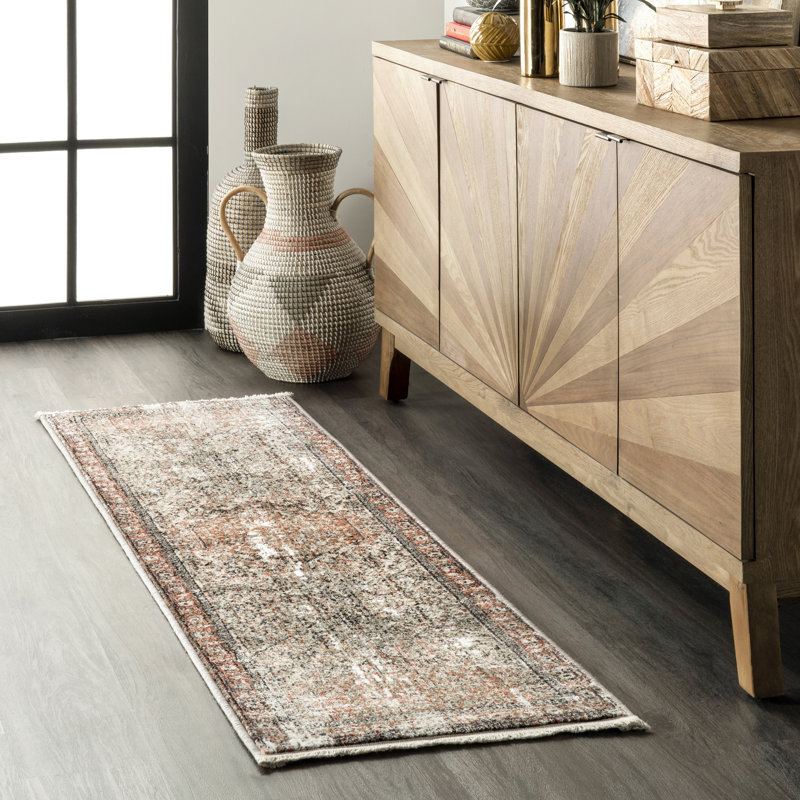 Tapis médaillon pour salle à manger Aagne, Rond 8 pi