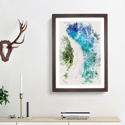 Maldives Paradise Beach - Picture Frame Painting Print