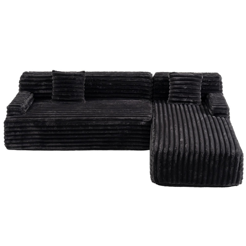 Canapé modulaire Boneless Cloud, Noir