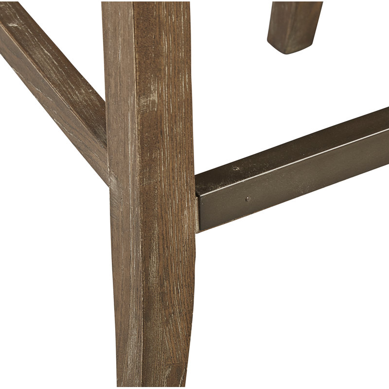Brickell Upholstered Stool with Solid Wood Frame