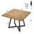 Square Dining Table, 31.5" Industrial Dinner Table-1364510771-1355037052
