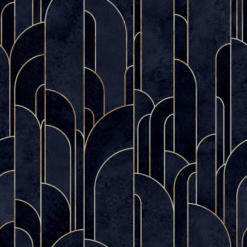 Art Deco Style - Wrapped Canvas Print, 122cm H x 122cm W x 3.8cm D