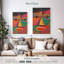 Portrait abstrait en acrylique Leisha-108398219