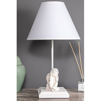 Lampe de table blanche 16,5 po