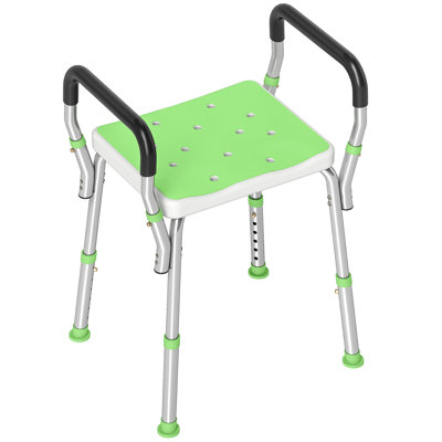 Macomber Rust Free Aluminium Bath Chair with Adjustable Height