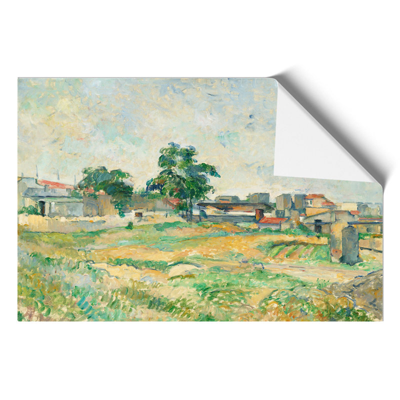 Landscape Near Paris by Paul Cezanne - Frameless Print, 21cm H x 30cm W x 0.1cm D