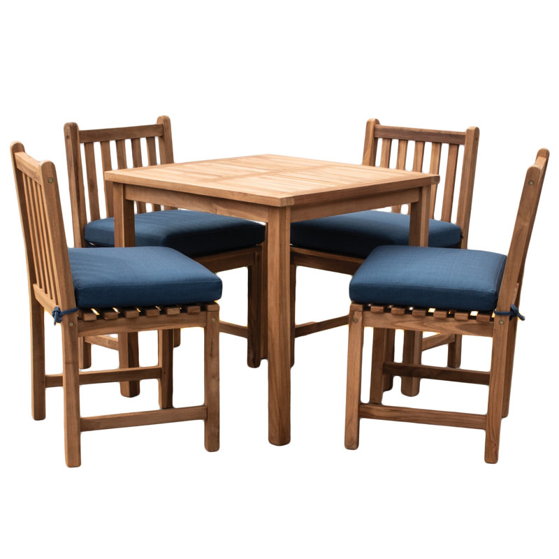 TB Dining Tommy Bahama 2 - Piece Outdoor Seat Cushion, 18"W x 18"L, Bamboo Bay Cobalt