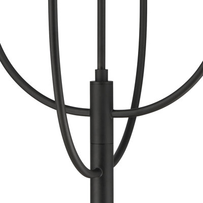 Continuance 30'' Wide 6-Light Chandelier - Charcoal