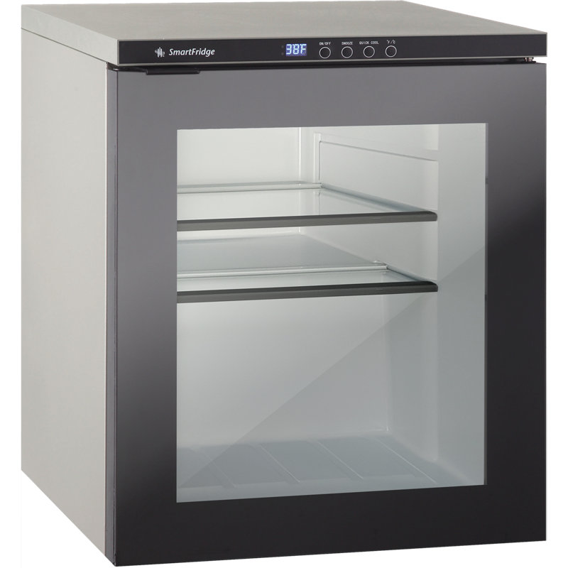 Porte pleine en verre 1,6 pi³ Mini réfrigérateur autoportant