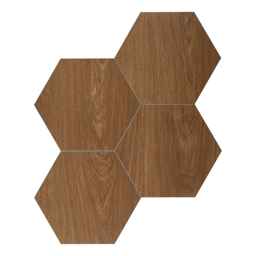 BaseCore HEX 12mil x 5.75" W Peel and Stick Vinyl Plank Flooring Lucida USA 