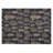 Machine Washable Indoor/Outdoor Christmas Pine Leaves Xhevrie Black Rug-1592406993
