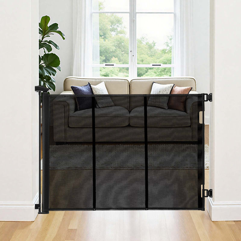 Barrière rétractable pour bébé, H 41,7 po x l 208,6 po x P 4,1 po