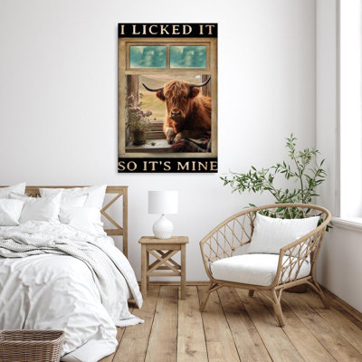 Highland Cow I Licked It