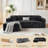 102.3" Cloud-Like Modular Sectional Sofa-1796153935