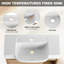Meuble-lavabo mural avec lavabo en céramique blanche-1055327269