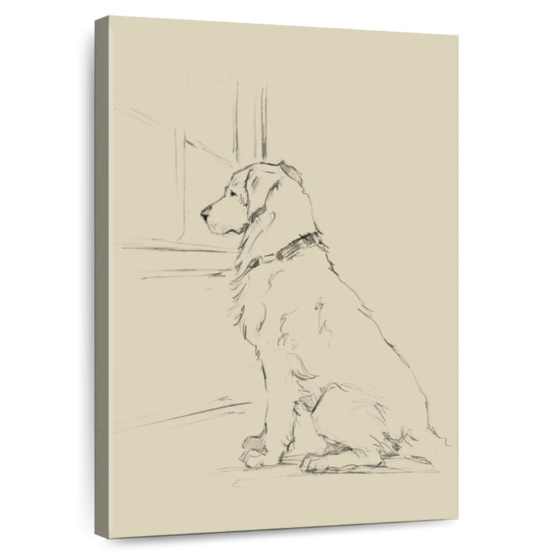 Brampt Waiting For Master I, 36" H x 24" W