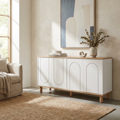 Amelia 59.1" Wide Arch Detail Sideboard