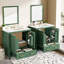 Ensemble de meuble-lavabo 60 po avec lavabos doubles (séparés), lavabos doubles en céramique (miroir non inclus)-712012375