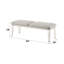 Banc gris clair et blanc perle