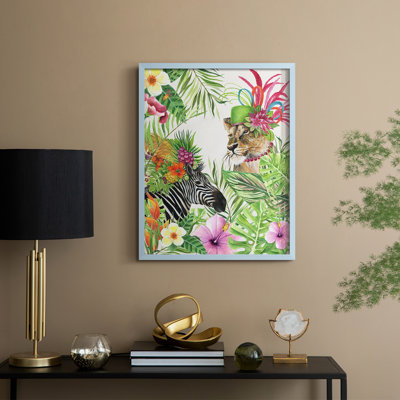 Jungle Royale II Framed Print - Solid Wood