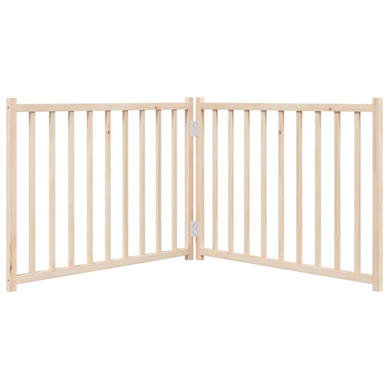 Soma Solid Wood Dog House Door, Beige, 60cm H x 160cm W x 2cm D
