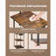 Lampe sur pied en bois naturel
