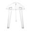 Tabouret de coin transparent en acrylique transparent