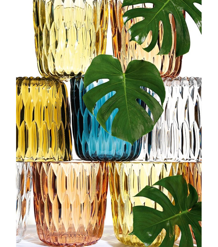 Vase de table Jelly, Jaune transparent
