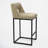 26" Upholstered Counter Barstool With Low Back And Metal Frame Modern Kitchen Island Seating-1386865876