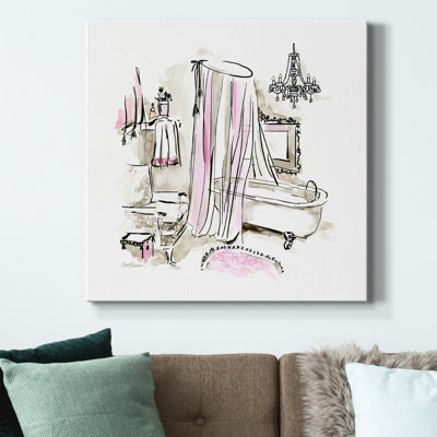 Toile tendue rose I-Premium Gallery - prêt à accrocher