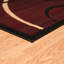 Tapis bourgogne / beige à motif abstrait Baier-1454032762