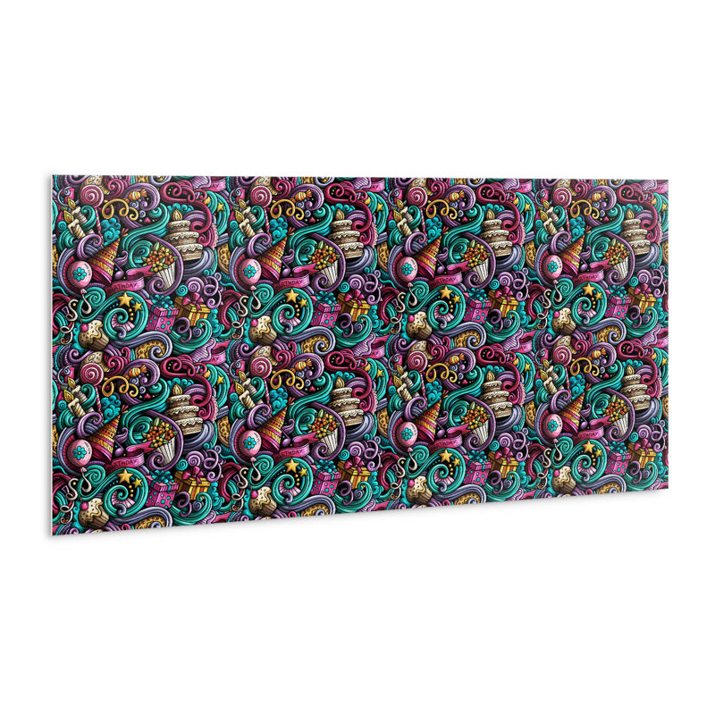 Macaluso 50 x 100 cm PVC Tile in Blue
