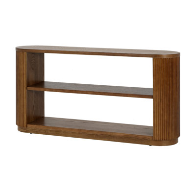Mirod Modern Entryway Console Table - Slim Sofa Table With Open Shelf & Elegant Wood Grain, Multi-Functional Hallway Table For Living Room