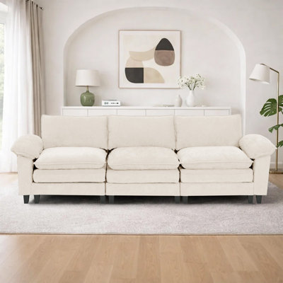 Canapé modulaire rembourré 3 pièces 3 pièces